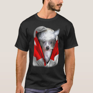 T-shirt Chiens du drapeau canadien capturés par les Chinoi
