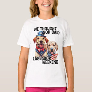 T-shirt Chiens du Labrador patriotique Citation d'Humour d