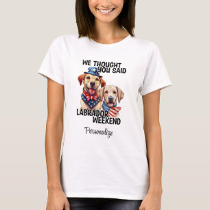 T-shirt Chiens du Labrador patriotique Citation d'Humour d