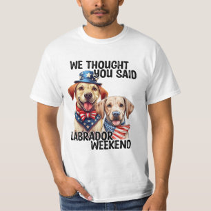 T-shirt Chiens du Labrador patriotique Citation d'Humour d