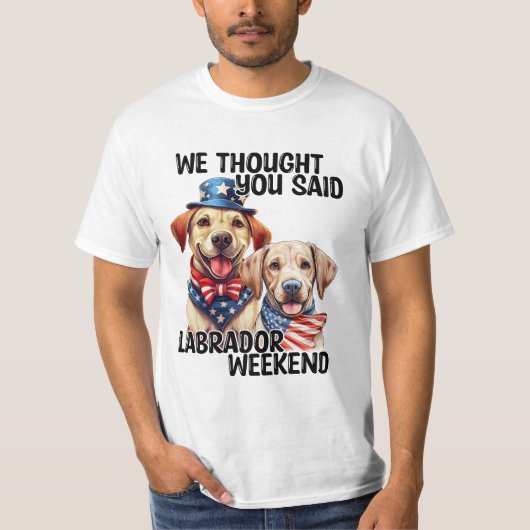 T-shirt Chiens du Labrador patriotique Citation d'Humour d (Devant)