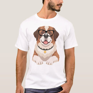 T-Shirt Chiens en Lunettes
