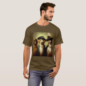 T-shirt Chiens en trois mousquetaires (Devant entier)