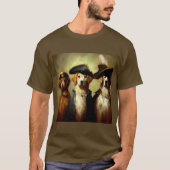 T-shirt Chiens en trois mousquetaires (Devant)