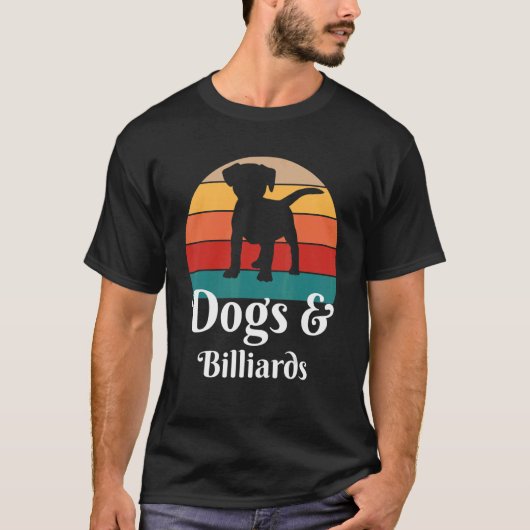 T-shirt Chiens et Billards (Devant)
