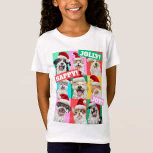 T-Shirt Chiens et chats avec barbe de Père Noël