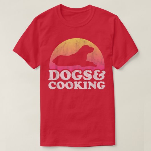 T-shirt Chiens et Cuisines Hommes ou femmes Chiens (Design devant)