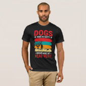 T-shirt Chiens et Humours humains (Devant entier)
