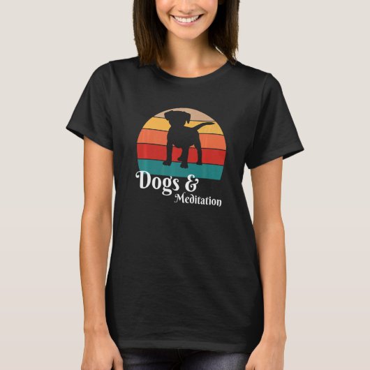 T-shirt Chiens et méditation (Devant)