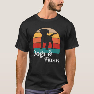 T-shirt Chiens et salle de fitness