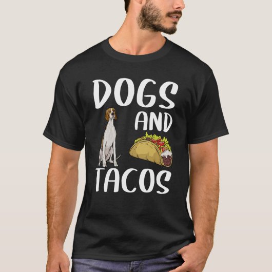 T-shirt Chiens Et Tacos Irlandais Terrier Mexicain (Devant)