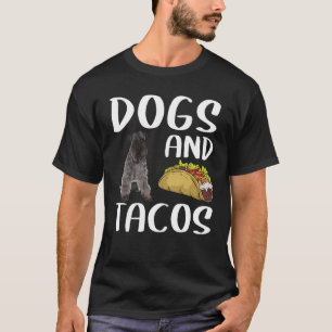 T-shirt Chiens Et Tacos Kerry Blue Terrier Nourriture Mexi