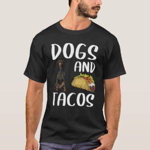 T-shirt Chiens Et Tacos Manchester Terrier Nourriture Mexi