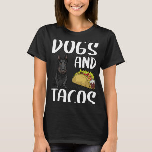 T-shirt Chiens Et Tacos Scottish Terrier Mexicain Nourritu