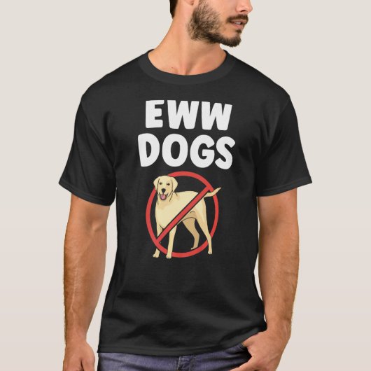 T-shirt Chiens Eww Animal Chats Chat Animaux (Devant)
