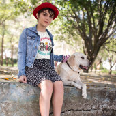 T-shirt (Chiens) Je suis hantée par ton amour Halloween