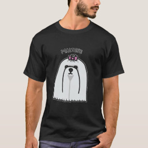 T-shirt Chiens maltais vintages Dessin Chien race Animaux