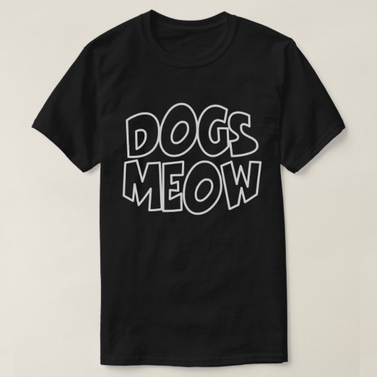 T-shirt Chiens Meow (Design devant)