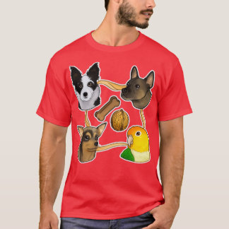 T-shirt Chiens mignons et caïques