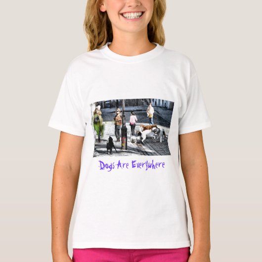 T-shirt Chiens Partout - Paris (Devant)