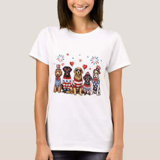 T-shirt Chiens patriotiques