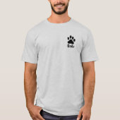 T-shirt Chiens Paw personnalisé (Devant)