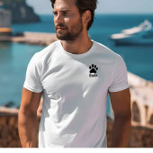 T-shirt Chiens Paw personnalisé