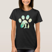 T-shirt Chiens Paw Randonnée Avec Chiens Randonnée (Devant)