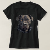 T-shirt Chiens Pitbull mignons Chiens Pitbull Pitbuls 1 (Design devant)