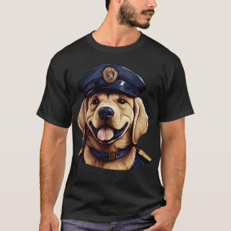T-shirt Chiens police garçon vintage