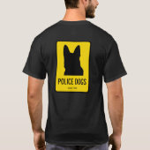 T-shirt "chiens policiers" 2-Sided (Dos)