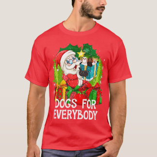 T-shirt Chiens Pour Tout Le Monde Noël Drôle Noël Mignonne