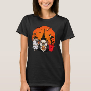 T-shirt Chiens Pug Halloween Trick Or Treat Costume de rac