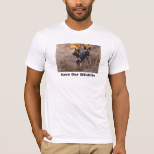 T-shirt Chiens sauvages sauvent notre faune