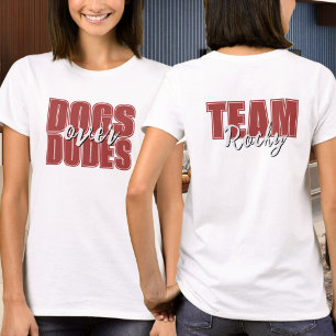T-shirt Chiens sur Dudes Nom personnalisable