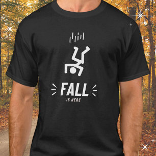 T-shirt Chiffre amusant Les gens Automne est ici