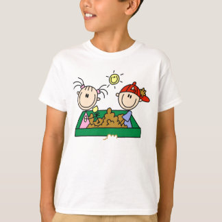 T-shirt Chiffre amusement de bâton de bac à sable