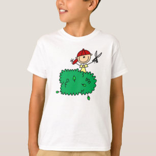 T-shirt Chiffre arbustes de bâton de règlage de garçon