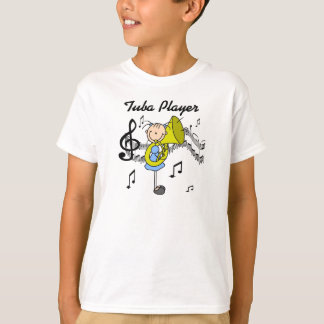 T-shirt Chiffre chemise de bâton de joueur de tuba