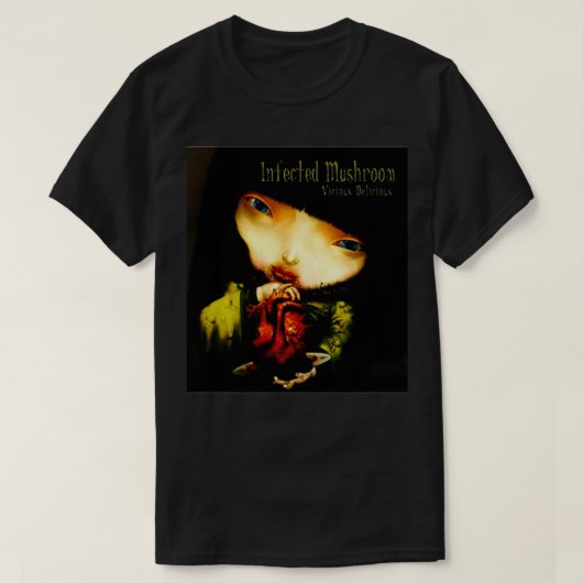 T-shirt Chiffre de champignons infecté conception classiqu (Design devant)