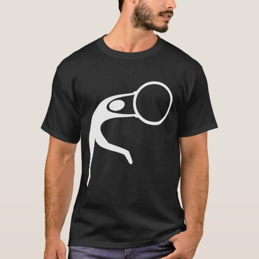T-shirt Chiffre de gymnastique rythmique - blanc (Devant)