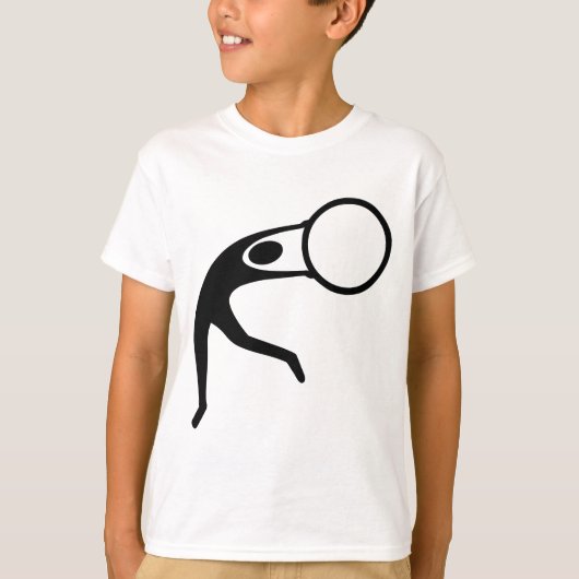 T-shirt Chiffre de gymnastique rythmique noir (Devant)