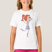 T-shirt Chiffre de la princesse mignonne Ballerina (Devant)