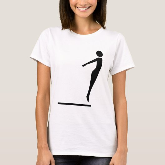 T-shirt Chiffre de plongée - noir (Devant)