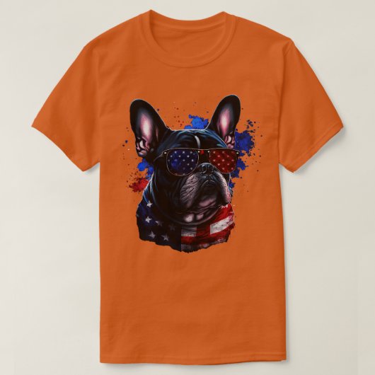 T-shirt Chiffre de taureau 4 juillet 1 (Design devant)