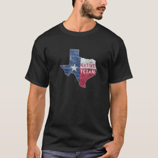 T-shirt Chiffre D'État Texan Originaire Du Texas T Shirt