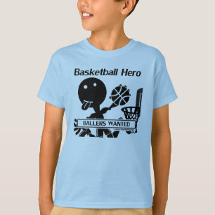 T-shirt Chiffre héros de bâton de basket-ball
