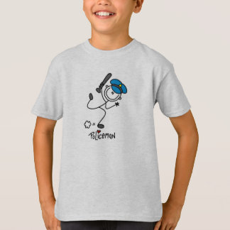 T-shirt Chiffre policier de bâton