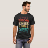 T-shirt Chiffres de course est mon comptable Cardio (Devant entier)