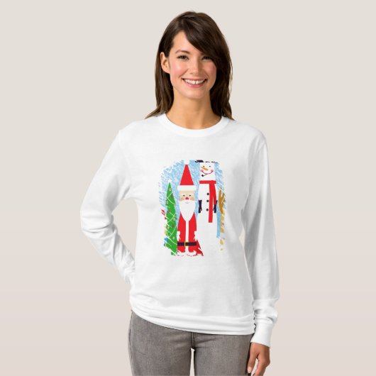 T-shirt Chiffres de Noël (Devant entier)